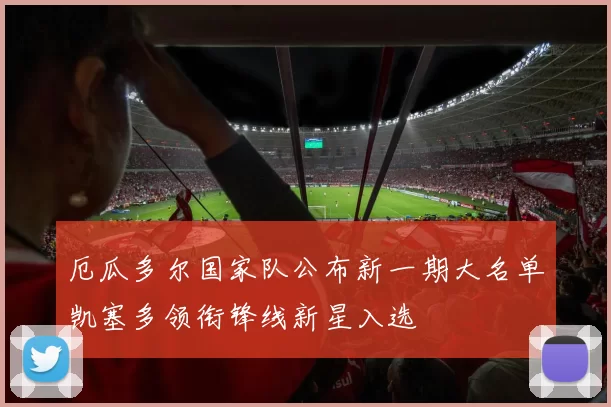 厄瓜多尔国家队公布新一期大名单凯塞多领衔锋线新星入选